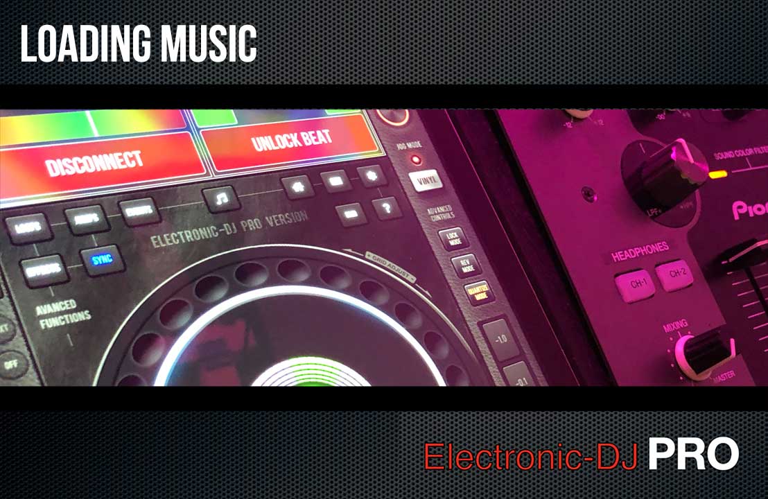 Electronic-DJ session mix image of the CDJ on the iPad DJ App