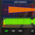 Electronic-DJ loop screen to manage your loops in the CDJ on the iPad DJ App